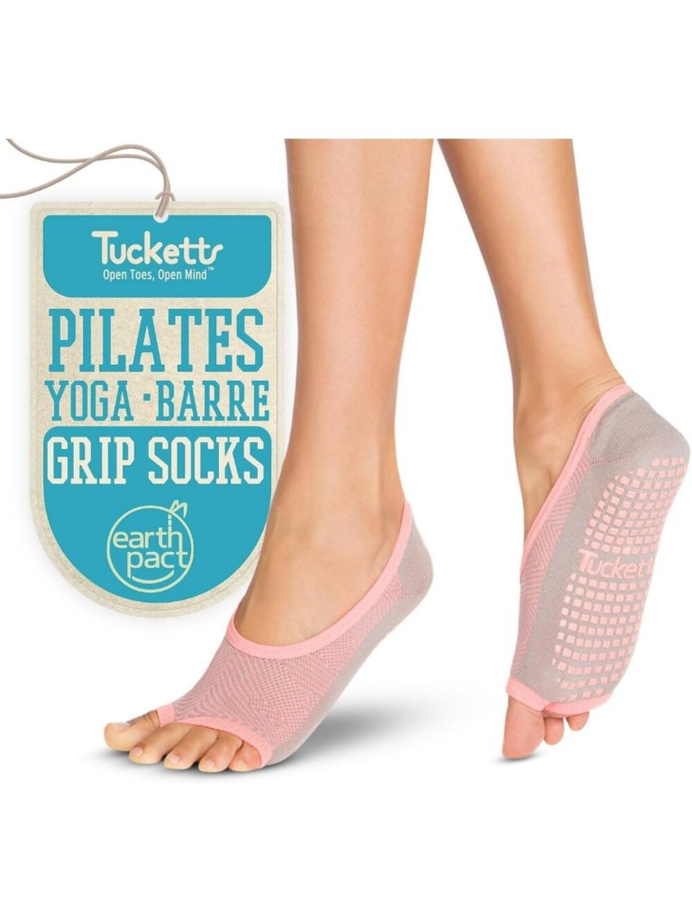 Toeless Grip Socks for Women | Non-Slip Barre & Pilates, Ballet Slipper Cut, 70%